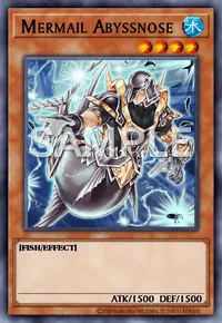 Mermail Abyssnose, Yu-Gi-Oh! card, WATER