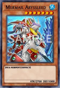 Mermail Abyssleed, Yu-Gi-Oh! card, WATER