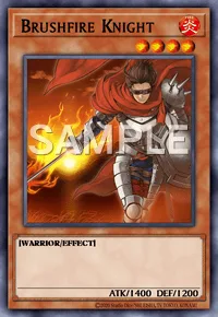 Brushfire Knight, Yu-Gi-Oh! card, FIRE