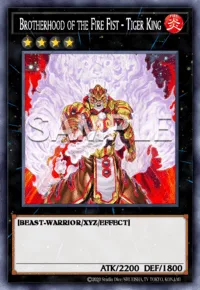Brotherhood of the Fire Fist - Tiger King, Yu-Gi-Oh! card, FIRE