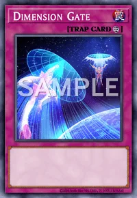 Dimension Gate, Yu-Gi-Oh! card, TRAP