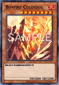 Bonfire Colossus, Yu-Gi-Oh! card, FIRE