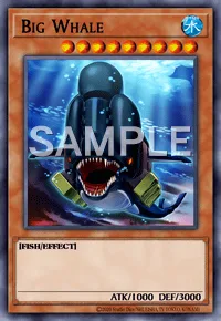 Big Whale, Yu-Gi-Oh! card, WATER