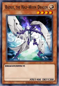 Radius, the Half-Moon Dragon, Yu-Gi-Oh! card, LIGHT