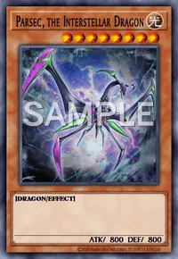 Parsec, the Interstellar Dragon, Yu-Gi-Oh! card, LIGHT