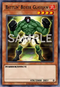 Battlin' Boxer Glassjaw, Yu-Gi-Oh! card, FIRE
