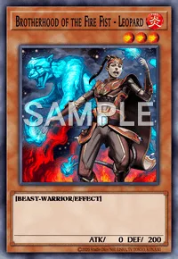 Brotherhood of the Fire Fist - Leopard, Yu-Gi-Oh! card, FIRE