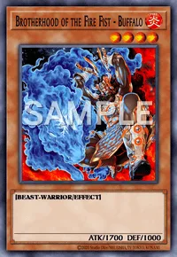 Brotherhood of the Fire Fist - Buffalo, Yu-Gi-Oh! card, FIRE