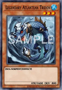 Legendary Atlantean Tridon, Yu-Gi-Oh! card, WATER