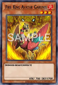 Fire King Avatar Garunix, Yu-Gi-Oh! card, FIRE