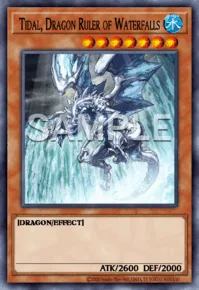 Tidal, Dragon Ruler of Waterfalls, Yu-Gi-Oh! card, WATER