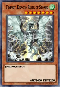 Tempest, Dragon Ruler of Storms, Yu-Gi-Oh! card, WIND