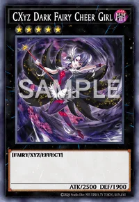 CXyz Dark Fairy Cheer Girl, Yu-Gi-Oh! card, DARK