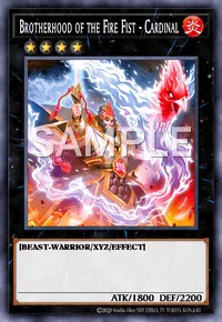 Brotherhood of the Fire Fist - Cardinal, Yu-Gi-Oh! card, FIRE