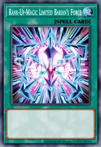 Rank-Up-Magic Limited Barian's Force, Yu-Gi-Oh! card, SPELL