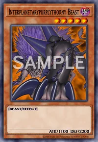 Interplanetarypurplythorny Beast, Yu-Gi-Oh! card, DARK
