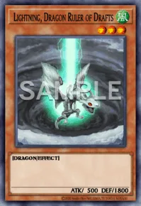 Lightning, Dragon Ruler of Drafts, Yu-Gi-Oh! card, WIND
