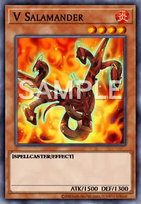 V Salamander, Yu-Gi-Oh! card, FIRE