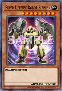 Super Defense Robot Elephan, Yu-Gi-Oh! card, EARTH