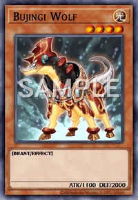 Bujingi Wolf, Yu-Gi-Oh! card, LIGHT