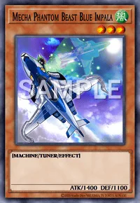 Mecha Phantom Beast Blue Impala, Yu-Gi-Oh! card, WIND