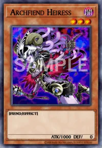 Archfiend Heiress, Yu-Gi-Oh! card, DARK