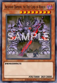 Archfiend Emperor, the First Lord of Horror, Yu-Gi-Oh! card, DARK