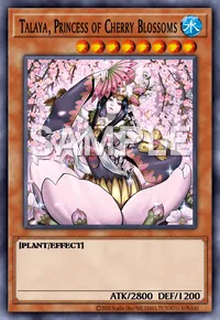 Talaya, Princess of Cherry Blossoms, Yu-Gi-Oh! card, WATER