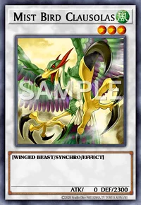 Mist Bird Clausolas, Yu-Gi-Oh! card, WIND