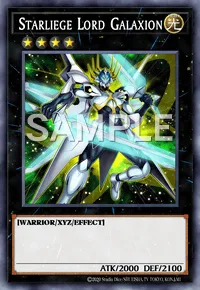 Starliege Lord Galaxion, Yu-Gi-Oh! card, LIGHT