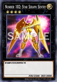 Number 102: Star Seraph Sentry, Yu-Gi-Oh! card, LIGHT