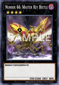 Number 66: Master Key Beetle, Yu-Gi-Oh! card, DARK
