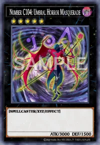 Number C104: Umbral Horror Masquerade, Yu-Gi-Oh! card, DARK
