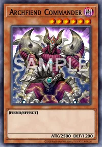 Archfiend Commander, Yu-Gi-Oh! card, DARK