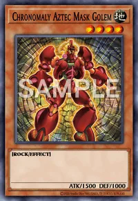 Chronomaly Aztec Mask Golem, Yu-Gi-Oh! card, EARTH