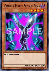 Gimmick Puppet Scissor Arms, Yu-Gi-Oh! card, DARK