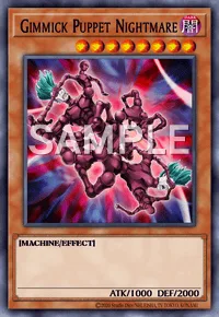 Gimmick Puppet Nightmare, Yu-Gi-Oh! card, DARK