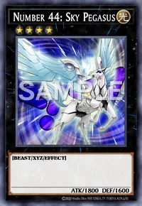 Number 44: Sky Pegasus, Yu-Gi-Oh! card, LIGHT