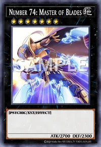 Number 74: Master of Blades, Yu-Gi-Oh! card, EARTH