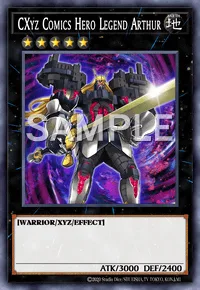 CXyz Comics Hero Legend Arthur, Yu-Gi-Oh! card, EARTH