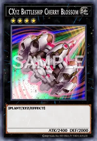 CXyz Battleship Cherry Blossom, Yu-Gi-Oh! card, EARTH