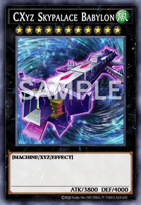 CXyz Skypalace Babylon, Yu-Gi-Oh! card, WIND