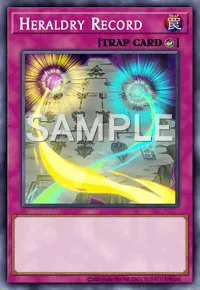 Heraldry Record, Yu-Gi-Oh! card, TRAP