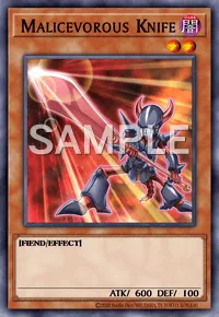 Malicevorous Knife, Yu-Gi-Oh! card, DARK