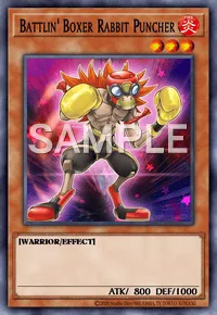Battlin' Boxer Rabbit Puncher, Yu-Gi-Oh! card, FIRE