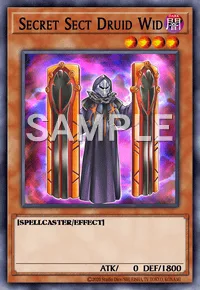 Secret Sect Druid Wid, Yu-Gi-Oh! card, DARK