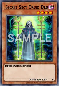 Secret Sect Druid Dru, Yu-Gi-Oh! card, DARK