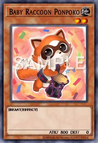 Baby Raccoon Ponpoko, Yu-Gi-Oh! card, EARTH