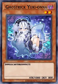 Ghostrick Yuki-onna, Yu-Gi-Oh! card, DARK