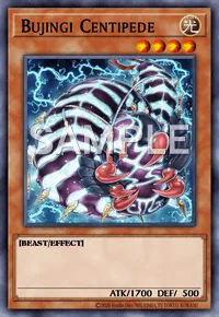 Bujingi Centipede, Yu-Gi-Oh! card, LIGHT